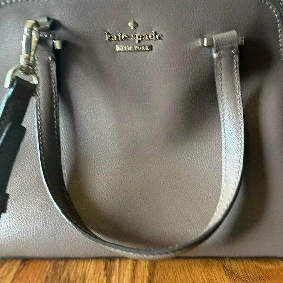 kate spade Mauve/Taupe Faux Leather Crossbody Satchel - Picture 2 of 6